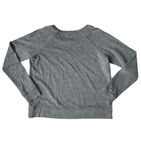 Sundry “Always Late” Graphic Pullover Sweatshirt Gray Long Sleeve – Size 0 (XS) - Picture 9 of 12